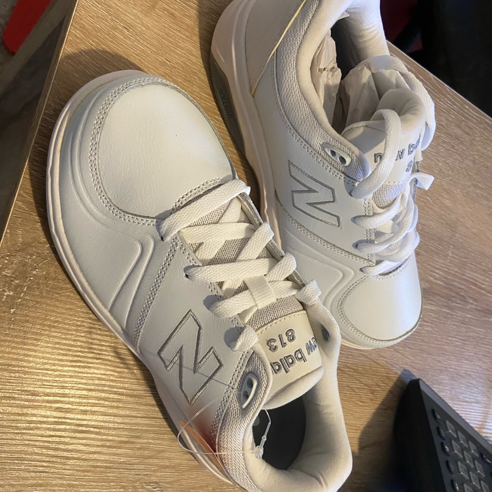 New Balance Red and White Walking Shoes